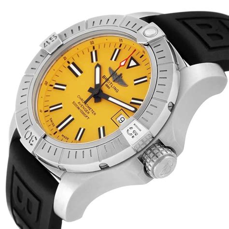 breitling avenger seawolf yellow dial|breitling a17319.